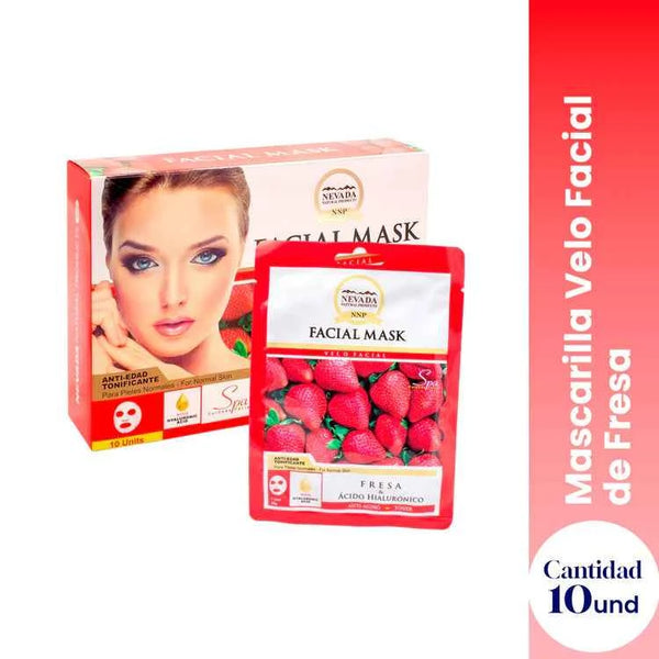 facial extracto de fresa y ácido hialu